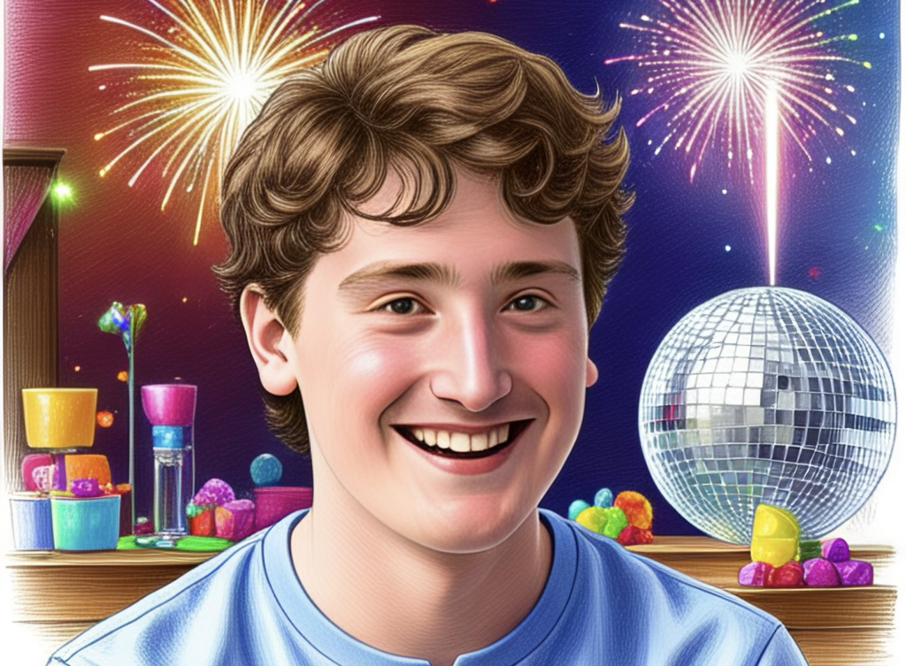 ik ai blij en feestelijk