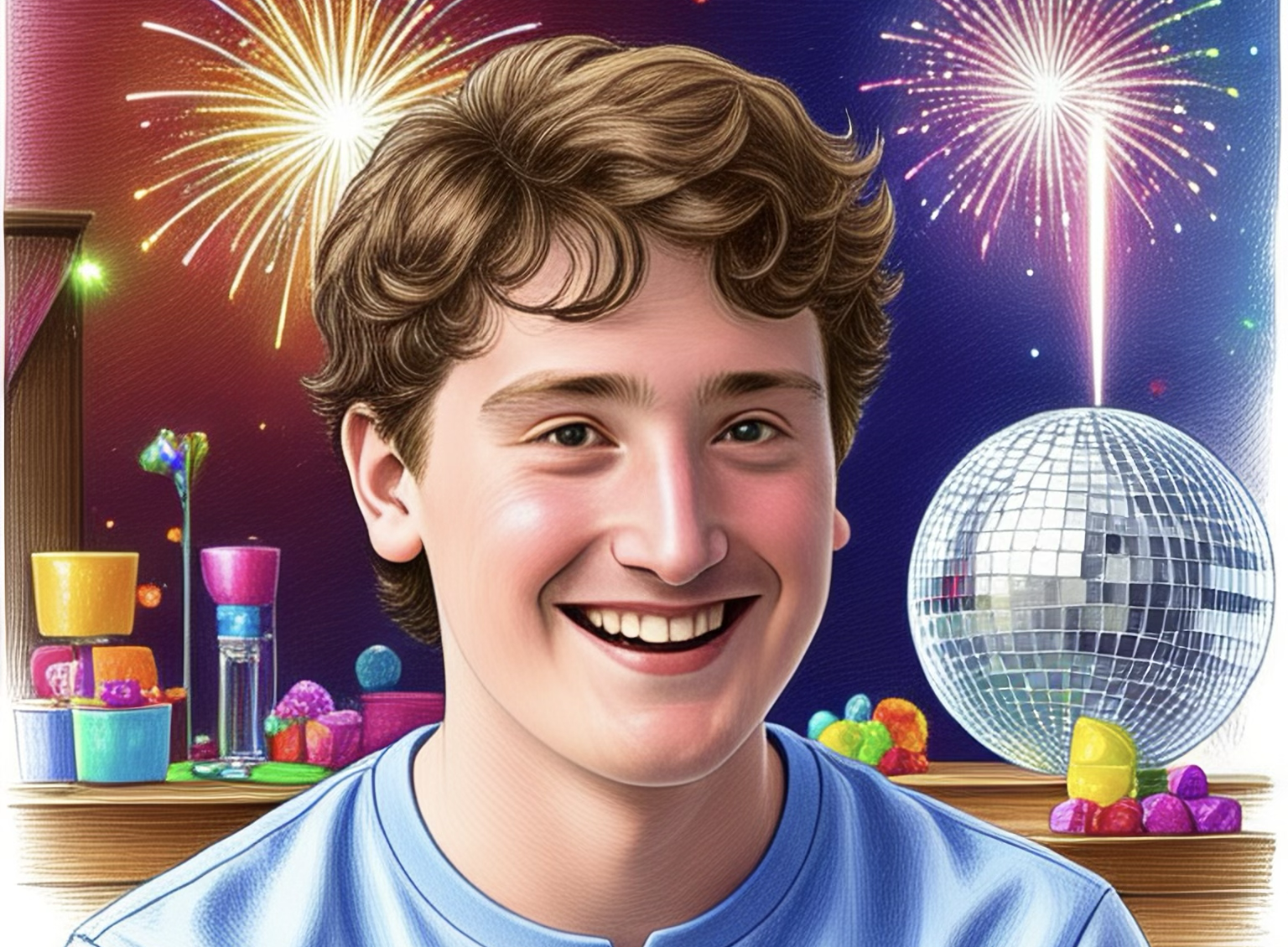 ik ai blij en feestelijk